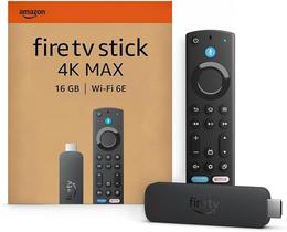 Novo AMAZON Fire TV Stick 4K MAX (2ª Geração) Wi-Fi 6E Quad-core 2.0 GHz 16GB MEMÓRIA RAM 2 GB