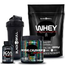 Novo Bone Crusher Nitro 2t+ Whey (Cho) + BCAA + Coqueteleira