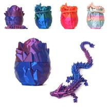 Novo dragão de cristal Fidget Toy FUNTALE com ovo de dragão roxo Novo dragão de cristal Fidget Toy FUNTALE com ovo de dragão roxo