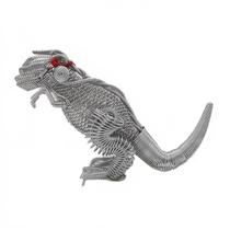 Novo e engraçado fio de alumínio de brinquedo Tyrannosaurus Rex Modelo Artesanato metálico colecionam souvenirs de decoração de mesa de dinossauros Gags & Practical Jokes