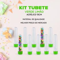 Novo Kit Tubetes Acrílico 13cm - 50 unidades Novo Kit Tubetes Acrílico 13cm - 50 unidades
