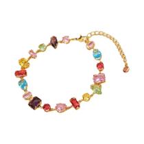 Novo luxo colorido cristal zircão colar para mulheres moda festa jóias acessórios Novo luxo colorido cristal zircão colar para mulheres moda festa jóias acessórios