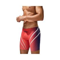Novo maiô masculino de cintura baixa, roupa de banho longa VORTEX GRADIENT COLOR