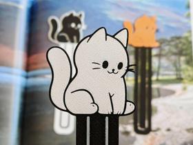 Novo Marcador Livro Pagina Divertido Criativo Gato Animal