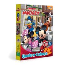 Novo Papel Quebra Cabeças da Turma do Mickey 100 peças 8001