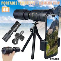 Novo poderoso telescópio monocular portátil de alta qualidade, 4k, 10-300x40mm, super telescópio monocular com tripé - LELONG-5000M