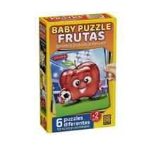 Novo Quebra Cabeça Baby Puzzle Frutas Infantil da Grow