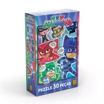 Novo Quebra - Cabeça Grow 30 Peças Pj Masks 03520