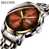Novo Relógio Masculino Belushi Luxo Aço Inoxidável Novo Relógio Masculino Belushi Luxo Aço Inoxidável
