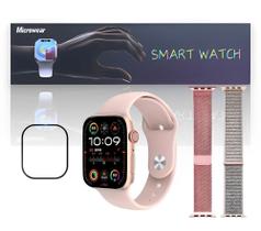Novo Relógio Smartwatch W29s Serie 9 ChatGpt Gps Nfc + 2 Pulseiras - Microwear