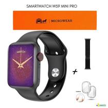 Novo Smartwatch 2024 W59 Mini Pro C/ 2 Pulseiras e Case Microwear 41mm Lançamento