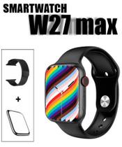 Novo Smartwatch W27 Max Série 7 Tela 1.9 Versão Global + pelicula + pulseira de aço.