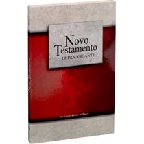 Novo Testamento Ara Letra Gigante Vermelha e Cinza