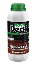 NovoDeck Removedor de Verniz e Stain Base Água Incolor 1,0L Montana Madeira Deck