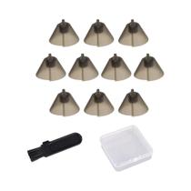 Novos Confortáveis Conectores Auriculares Cinza Escuro (10 Peças) Para Aparelhos Auditivos Resound