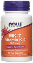 NOW Foods MK-7 Vitamina K-2 100 mcg Veg Cápsulas, 60 Contagem (3 Pack)