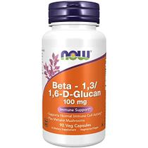 NOW Suplementos, Beta 1,3/1,6- D-Glucano 100 mg com Cogumelos Maitake, 90 Veg Cápsulas