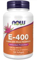 NOW Vitamina E 400mg c/ Selênio. 100 softgels