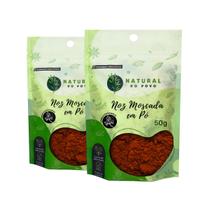 Noz Moscada em Pó 100% Natural Alta Qualidade Kit 2 Pouch 50g Noz Moscada em Pó 100% Natural Alta Qualidade Kit 2 Pouch 50g