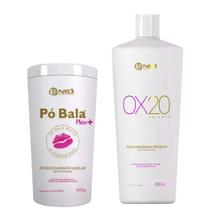 Ns3 Brasil Kit Pó Plex White Descolorante + Escolha Sua Ox