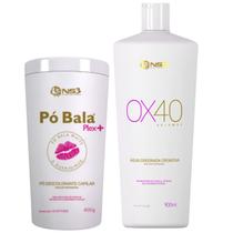NS3 BRASIL Pó Bala Descolorante Plex White Ox40 Volumes NS3 BRASIL Pó Bala Descolorante Plex White Ox40 Volumes