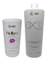 Ns3 Brasil Pó Bala Descolorante White Queridinho + Ox 20vol. Ns3 Brasil Pó Bala Descolorante White Queridinho + Ox 20vol.