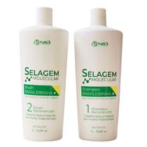 Ns3 Brasileirinha Selagem Brush Shampoo Kit Profissional 1l