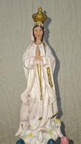Nsra fátima com pastores religiosa de resina 22cm