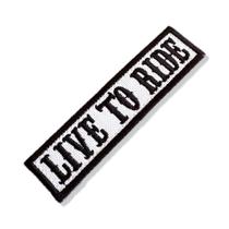 NT0513-001 Live to Ride Patch Bordado 10,2x2,5cm - BR44