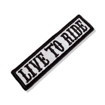 NT0513-001 Live to Ride Patch Bordado 10,2x2,5cm - BR44