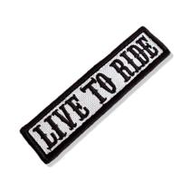 NT0513-001 Live to Ride Patch Bordado 10,2x2,5cm NT0513-001 Live to Ride Patch Bordado 10,2x2,5cm