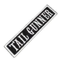 NT0522T Tail Gunner Patch Bordado Termo Adesivo ou Costurar NT0522T Tail Gunner Patch Bordado Termo Adesivo ou Costurar