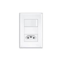 nterruptor Evidence 1 Simples + Tomada 2P+T 10A 250V 10329174 Fame