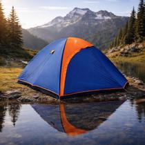 NTK Barraca Falcon 4 Pessoas Queda Dagua 1000mm Mosquiterio Bolsos Internos Nautika Ideal para Acampamentos e Montanhismo