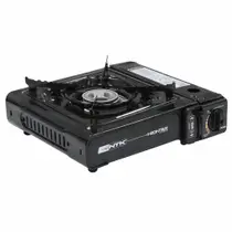 NTK Fogareiro Frontier Flex Gás Fogão Portátil Camping Nautika Preto com Acendimento Automático e Sistema de Segurança
