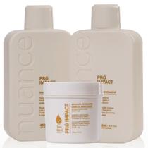 Nuance Kit Pró Impact Time Reset: Shampoo, Condicionador 450ml + Máscara 250ml Nuance Kit Pró Impact Time Reset: Shampoo, Condicionador 450ml + Máscara 250ml