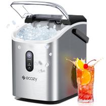 Nugget Ice Maker, bancada ecozy ecozy, aço inoxidável de 15 kg Nugget Ice Maker, bancada ecozy ecozy, aço inoxidável de 15 kg