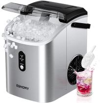 Nugget Ice Maker EUHOMY, bancada, 34 libras/dia, prata
