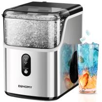 Nugget Ice Maker EUHOMY Countertop 35 lb/24h em aço inoxidável Nugget Ice Maker EUHOMY Countertop 35 lb/24h em aço inoxidável