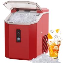 Nugget Ice Maker FOOING Countertop 34 libras/24H (vermelha)