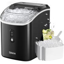 Nugget Ice Maker Silonn Countertop 15kg/24h, autolimpante