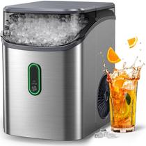 Nugget Ice Maker Silonn Countertop 33 lbs/24h de aço inoxidável Nugget Ice Maker Silonn Countertop 33 lbs/24h de aço inoxidável