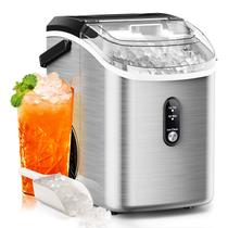 Nugget Ice Maker ZAFRO Countertop 35,5 kg/24 horas de prata