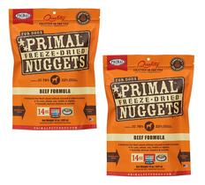 Nuggets de comida crua liofilizada para cães Primal Beef 400g (pacote com 2) - Primal Pet Foods