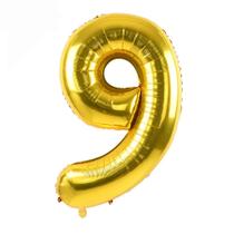 Number Balloons TONIFUL 40 cm Gold Foil Mylar para aniversário