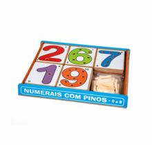 Numerais Com Pinos Brinquedo Educativo E Pedagógico