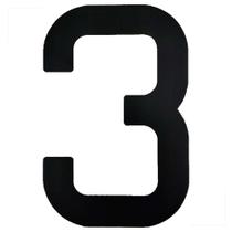 Numeral para Velas Optimist IODA Preto Número Três Numeral para Velas Optimist IODA Preto Número Três