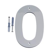Número 0 Residencial 145 MM Plástico ABS Prata BemFixa Número 0 Residencial 145 MM Plástico ABS Prata BemFixa