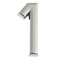 Número 1 Residencial 39 MM Plástico ABS Cromado BemFixa Número 1 Residencial 39 MM Plástico ABS Cromado BemFixa