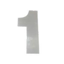 Número 1 Residencial Cromado 15 cm Médio - Requinte Número 1 Residencial Cromado 15 cm Médio - Requinte